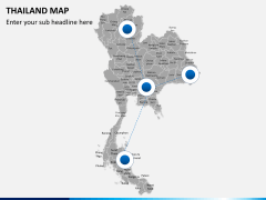 Thailand map PPT slide 3