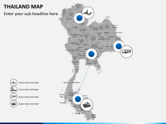 Thailand map PPT slide 4