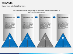 Triangle shape PPT slide 2