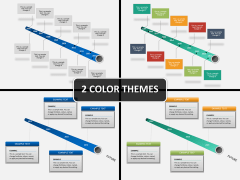 Tube timeline PPT cover slide 