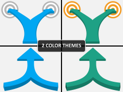 Two way arrow PPT cover slide 