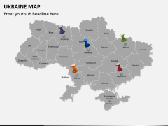 Ukraine map PPT slide 5