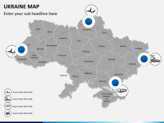 Ukraine map PPT slide 7