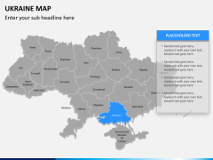 Ukraine map PPT slide 9