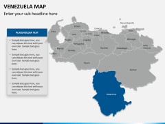 Venezuela map PPT slide 7