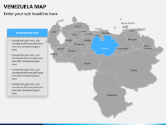 Venezuela map PPT slide 9