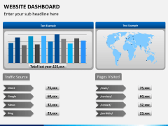 Website dashboard PPT slide 1