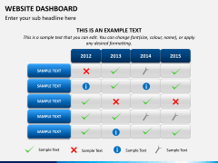 Website dashboard PPT slide 5