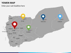 Yemen map PPT slide 8
