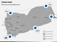 Yemen map PPT slide 9