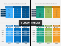 Comparison Tables for PowerPoint and Google Slides