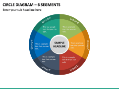 Circle Diagram – 6 Segments PPT Slide 2