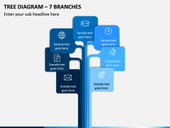 Tree Diagram – 7 Branches PPT slide 1