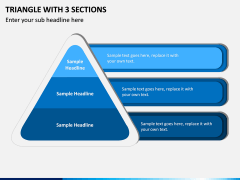 Triangle with 3 Sections PPT slide 1