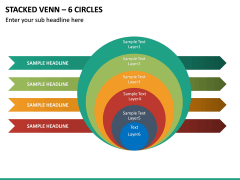 Stacked Venn – 6 Circles PPT Slide 2