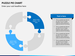 Puzzle pie chart PPT slide 6