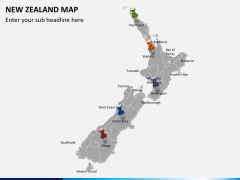 New zealand map PPT slide 3