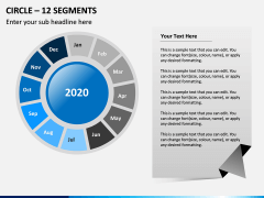 Circle – 12 Segments PPT Slide 1