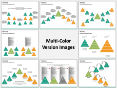 Triangle Shapes Multicolor Combined