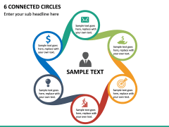 6 Connected Circles PPT Slide 2