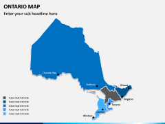 Ontario Map PPT Slide 7