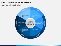 Circle Diagram – 6 Segments PPT Slide 1