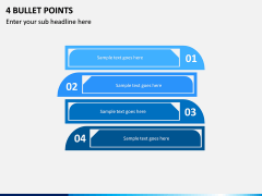 4 Bullet Points PPT slide 1