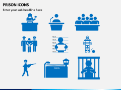 Prison Icons PPT Slide 1