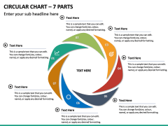 Circular Chart – 7 Parts PPT Slide 2