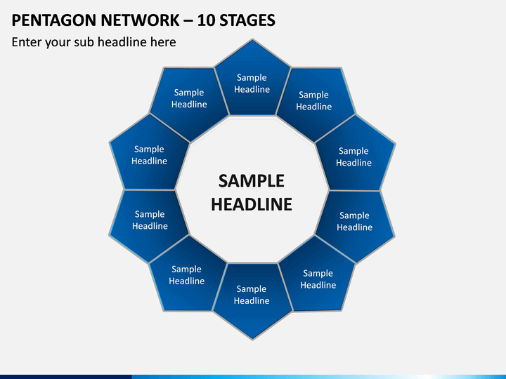 Pentagon Network – 10 Stages PPT Slide 1