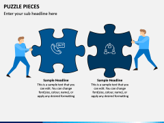 Puzzle pieces PPT slide 1