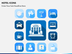 Hotel icons PPT slide 1