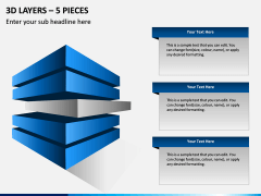 3d Layers – 5 Pieces PPT Slide 1