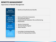 Benefits management PPT slide 4