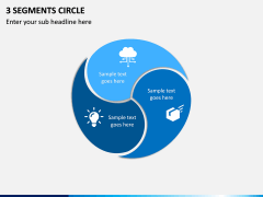 3 Segments Circle PPT slide 1