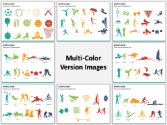 Sports Icons Multicolor Combined