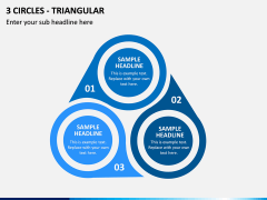 3 Circles - Triangular PPT Slide 1
