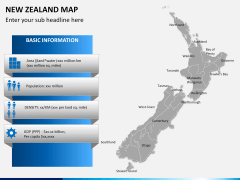 New zealand map PPT slide 14