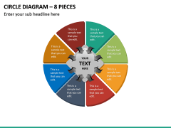 Circle Diagram – 8 Pieces PPT Slide 2