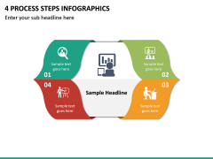 4 Process Steps Infographics PPT slide 2