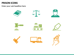 Prison Icons PPT Slide 4