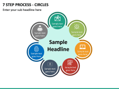7 Step Process - Circles PPT slide 2