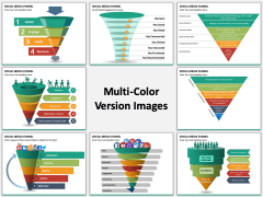 Social Media Funnel multicolor combined