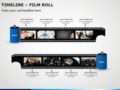 Timeline Film Roll PPT Slide 2