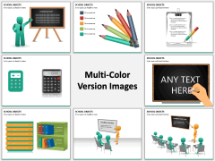 School objects PPT slide MC Combined