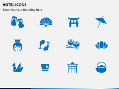 Hotel icons PPT slide 2