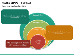 Nested Shape – 4 Circles PPT Slide 2
