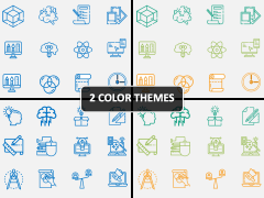 Design Thinking Icons PPT Cover Slide