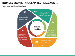 Rounded Square Infographics – 5 Segments PPT slide 2
