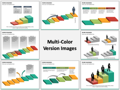 Stairs Diagram Multicolor Combined
